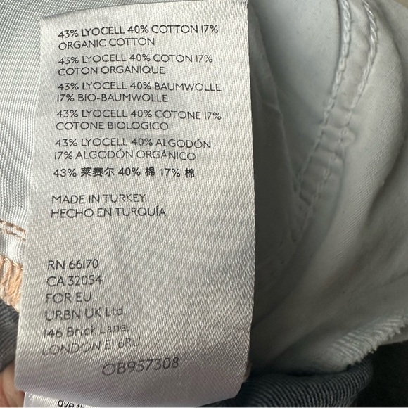 WE THE FREE Distressed Cropped Straight Leg Button Fly Jeans Women’s Size 28 - Picture 5 of 8